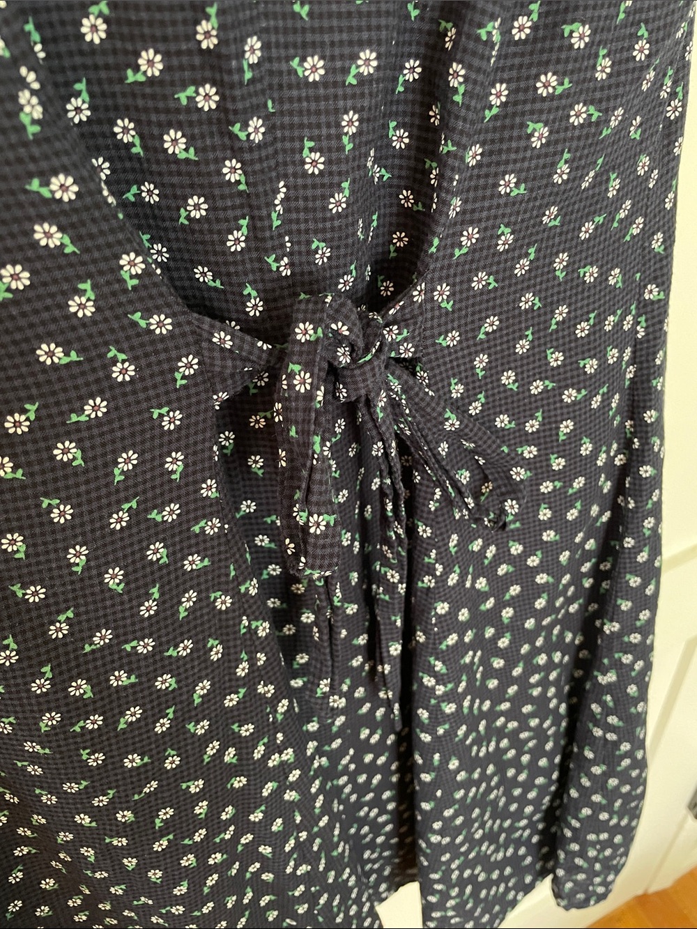 ModCloth Navy Floral Sleeveless A-Line Dress - Picture 5 of 7
